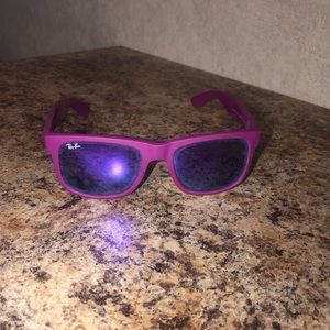 Ray Ban magenta sunglasses with purple lenses